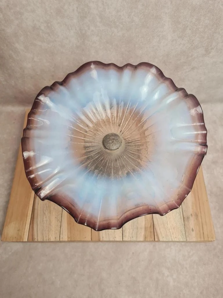 Oude Art nouveau zilveren metalen en vioolglas 🍀 – photo 2